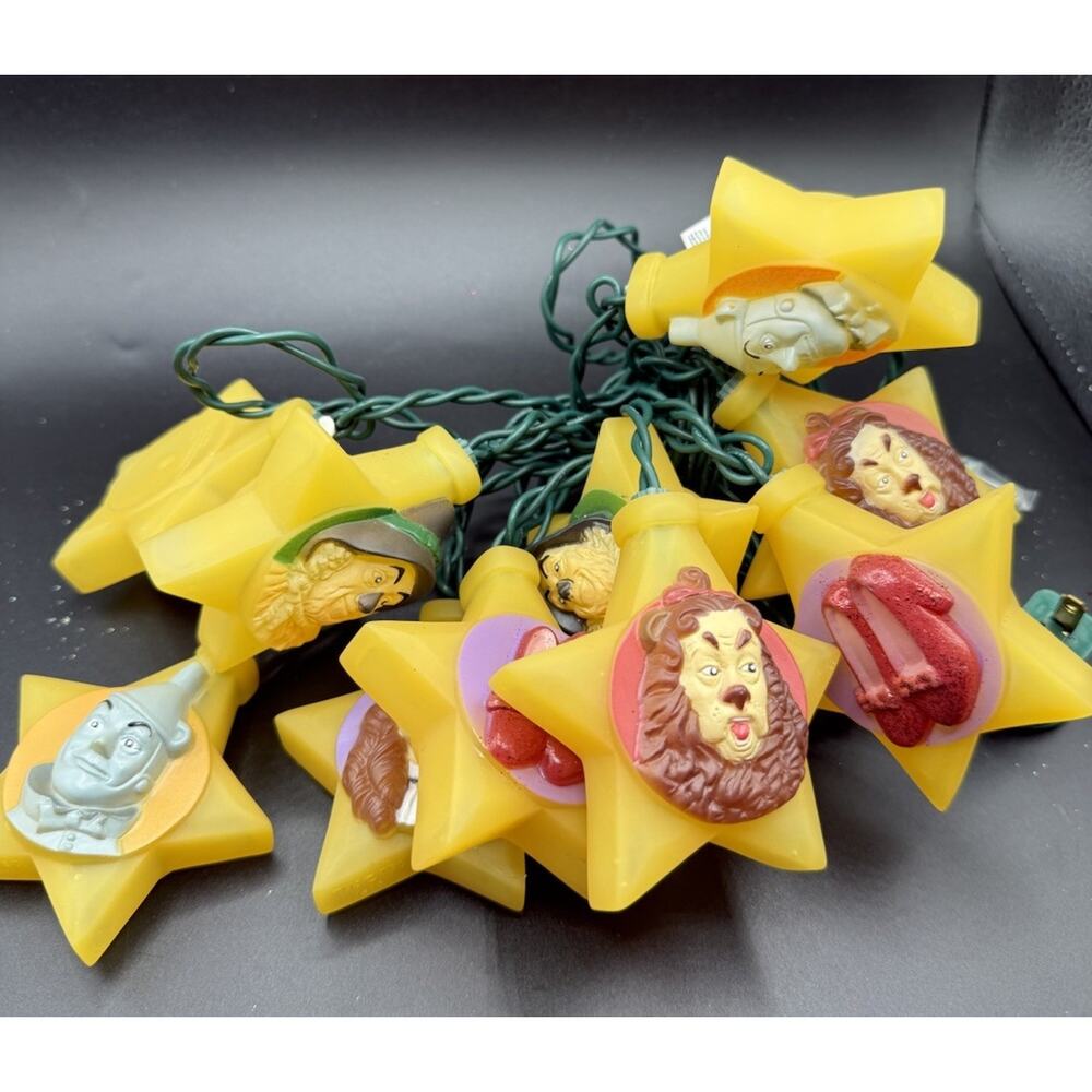 Kurt Adler Wizard Of Oz Lights Characters And Ruby Slippers *Needs Fuse -LO18